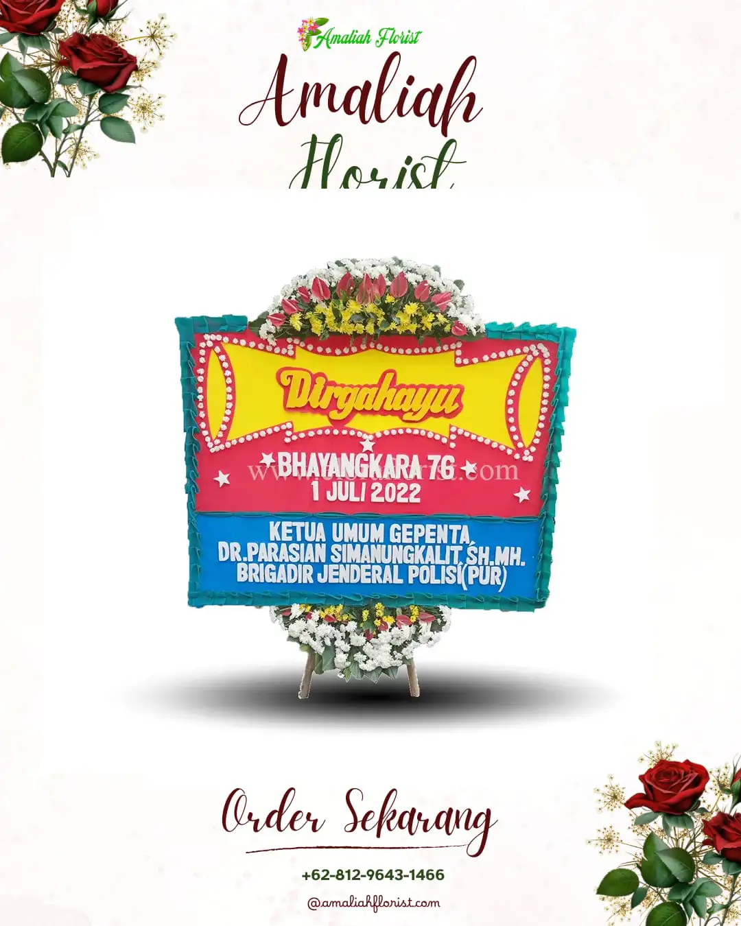 Papan Bunga HUT Ulang Tahun Rawalumbu
